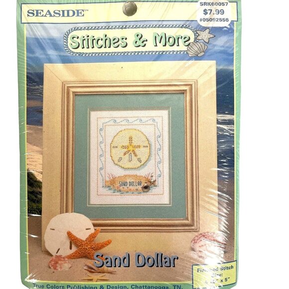 Seaside Stitches & More Sand Dollar Cross stitch kit #05092556 - Picture 2 of 13